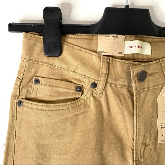 Levi’s 511 Slim Tan Beige Straight Leg Pant NWT - Picture 2 of 8